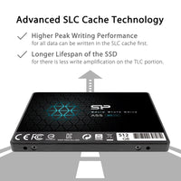 Silicon Power SSD 512GB 3D NAND A55 SLC Cache Performance Boost 2.5 inch SATA