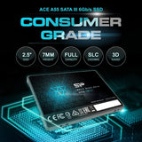 Silicon Power SSD 512GB 3D NAND A55 SLC Cache Performance Boost 2.5 inch SATA